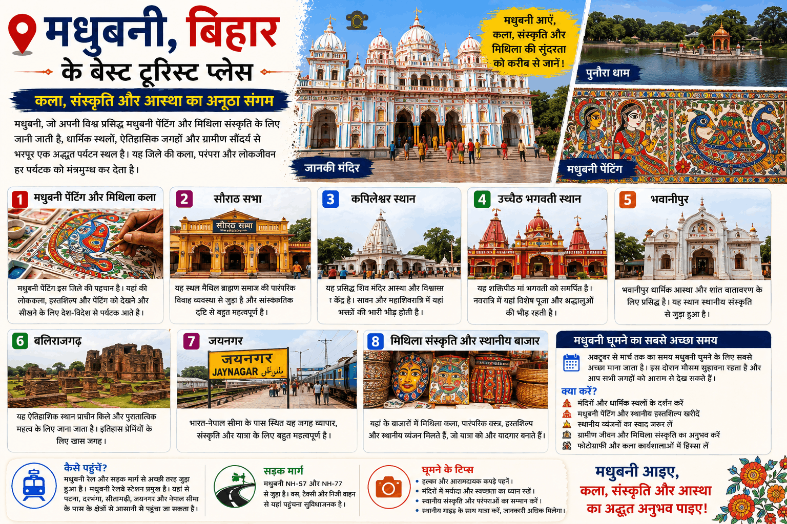 Madhubani Bihar Ke Best Tourist Places