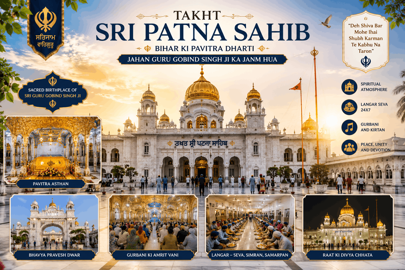 Takht Sri Patna Sahib – Bihar Ki Pavitra Dharti Jaha Guru Gobind Singh Ji Ka Janm Hua